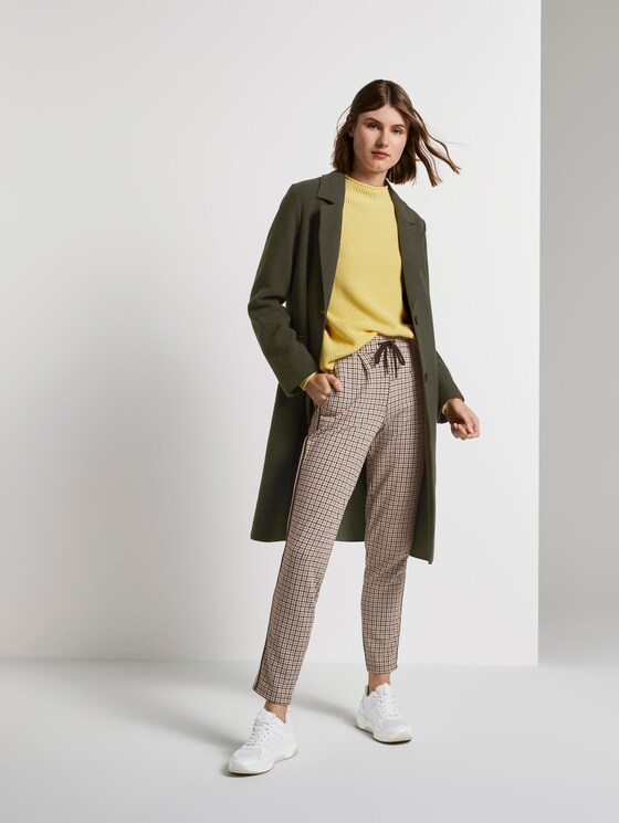 Langer Mantel mit Seitenschlitzen - Frauen - Dark Rosin Green Langer Mantel mit Seitenschlitzen - Frauen - Dark Rosin Green - 3 - TOM TAILOR