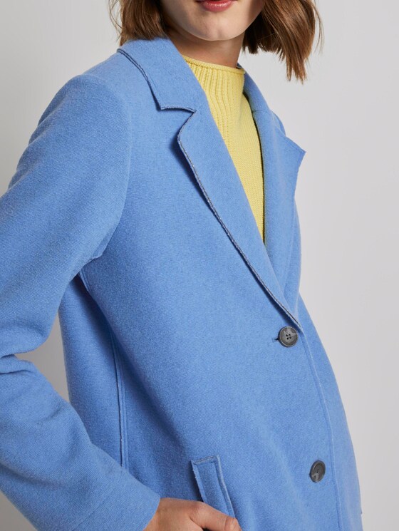 Langer Mantel mit Seitenschlitzen - Frauen - sea blue Langer Mantel mit Seitenschlitzen - Frauen - sea blue - 10 - TOM TAILOR
