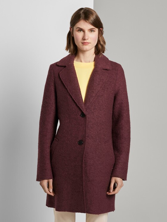 Loose bouclé coat - Women - Gipsy Purple Loose bouclé coat - Women - Gipsy Purple - 1 - TOM TAILOR