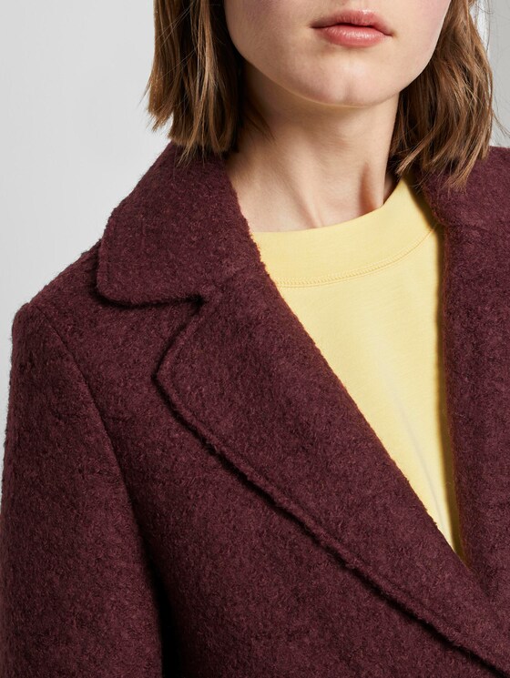 Loose bouclé coat - Women - Gipsy Purple Loose bouclé coat - Women - Gipsy Purple - 9 - TOM TAILOR