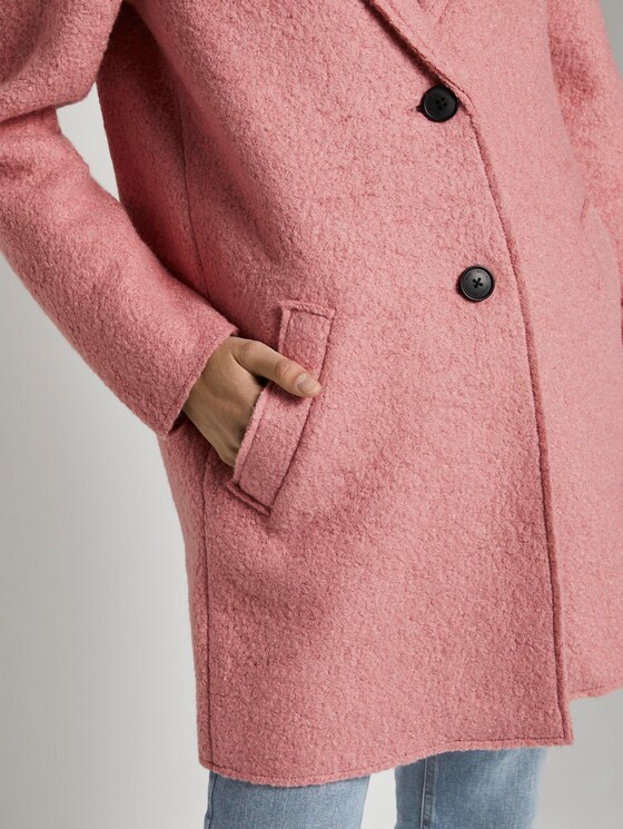 Loose bouclé coat - Women - blush rose Loose bouclé coat - Women - blush rose - 10 - TOM TAILOR