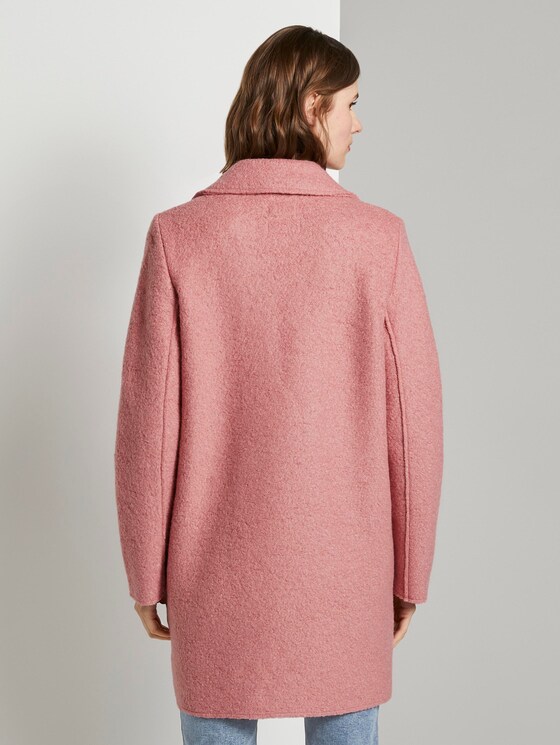 Loose bouclé coat - Women - blush rose Loose bouclé coat - Women - blush rose - 2 - TOM TAILOR