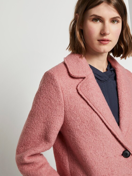 Loose bouclé coat - Women - blush rose Loose bouclé coat - Women - blush rose - 9 - TOM TAILOR