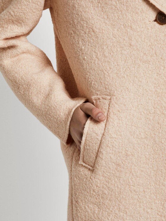 Losse bouclé jas - Vrouwen - warm sand beige Losse bouclé jas - Vrouwen - warm sand beige - 10 - TOM TAILOR
