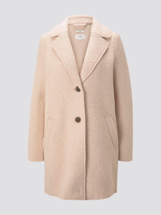 Losse bouclé jas - Vrouwen - warm sand beige Losse bouclé jas - Vrouwen - warm sand beige - 7 - TOM TAILOR