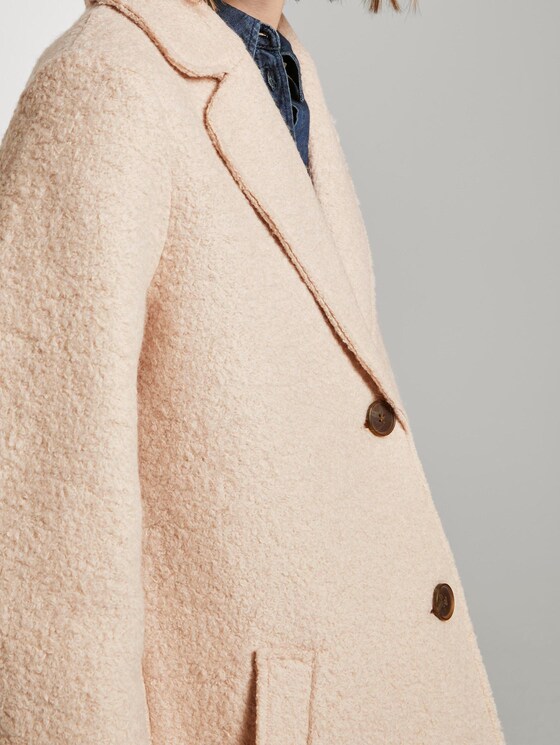 Losse bouclé jas - Vrouwen - warm sand beige Losse bouclé jas - Vrouwen - warm sand beige - 9 - TOM TAILOR