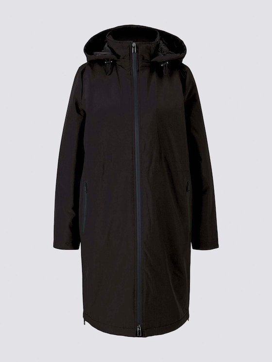 Langer Parka mit Steppfutter - Frauen - Deep Black Langer Parka mit Steppfutter - Frauen - Deep Black - 7 - TOM TAILOR