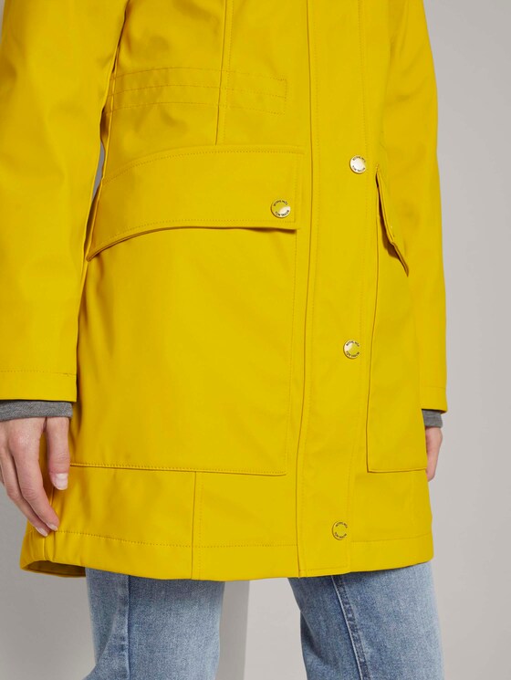 Beschichtete Regenjacke mit Kapuze - Frauen - california sand yellow Beschichtete Regenjacke mit Kapuze - Frauen - california sand yellow - 10 - TOM TAILOR