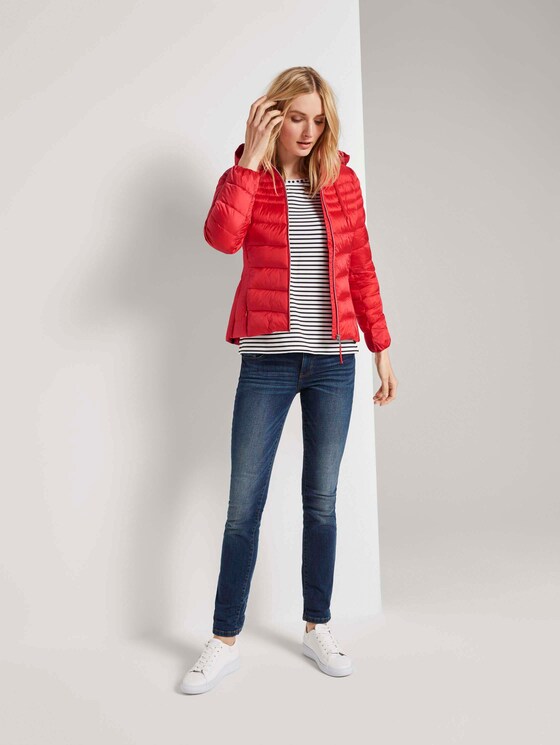 Lightweight Steppjacke mit Kapuze - Frauen - Strong Red Lightweight Steppjacke mit Kapuze - Frauen - Strong Red - 3 - TOM TAILOR
