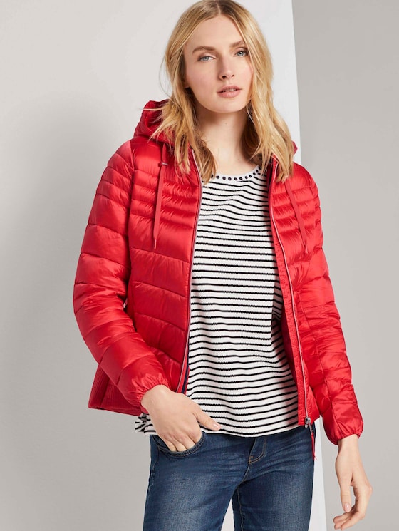 Lightweight Steppjacke mit Kapuze - Frauen - Strong Red Lightweight Steppjacke mit Kapuze - Frauen - Strong Red - 5 - TOM TAILOR