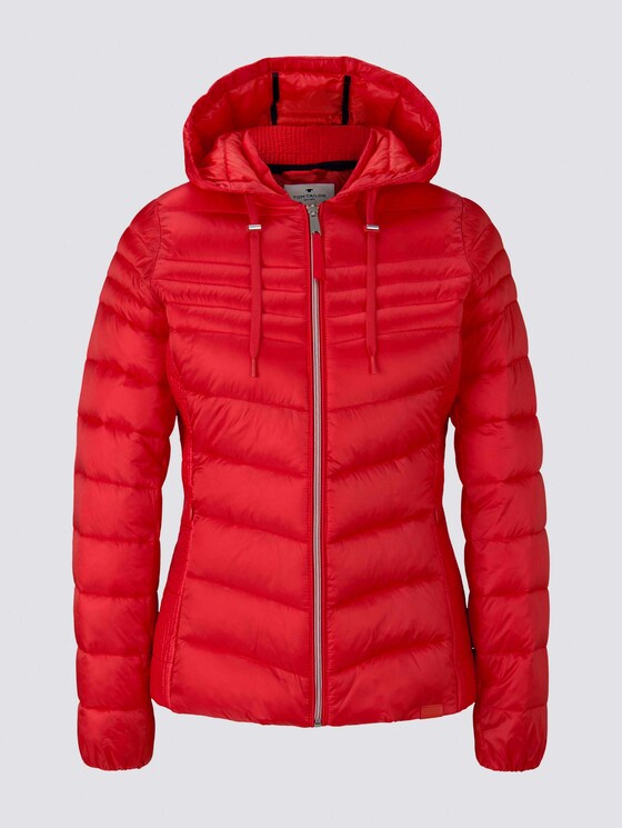 Lightweight Steppjacke mit Kapuze - Frauen - Strong Red Lightweight Steppjacke mit Kapuze - Frauen - Strong Red - 7 - TOM TAILOR