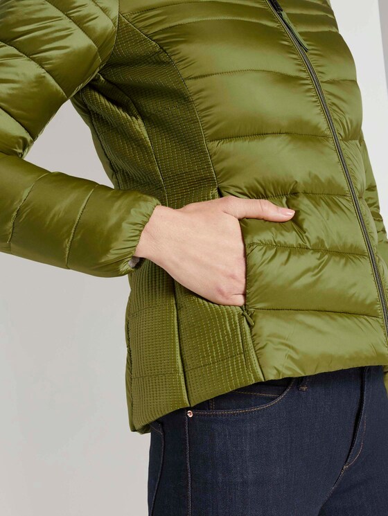 Lightweight Steppjacke mit Kapuze - Frauen - woody green Lightweight Steppjacke mit Kapuze - Frauen - woody green - 9 - TOM TAILOR