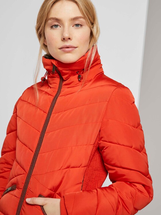 Steppjacke mit Fellkragen - Frauen - Strong Red Steppjacke mit Fellkragen - Frauen - Strong Red - 9 - TOM TAILOR