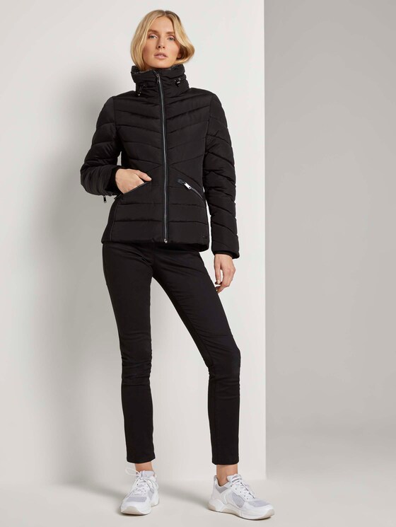 Steppjacke mit Fellkragen - Frauen - Deep Black Steppjacke mit Fellkragen - Frauen - Deep Black - 3 - TOM TAILOR