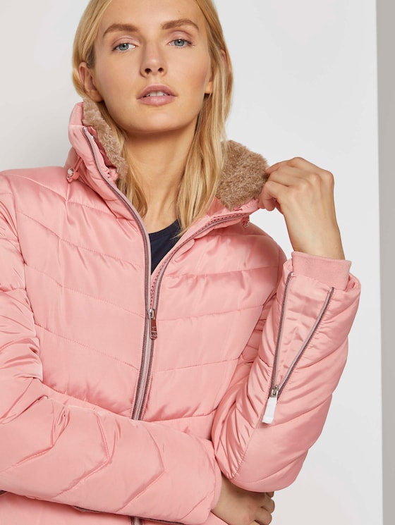 Steppjacke mit Fellkragen - Frauen - blush rose Steppjacke mit Fellkragen - Frauen - blush rose - 9 - TOM TAILOR