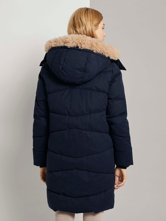 Pufferjacke mit Fellkragen - Frauen - Sky Captain Blue Pufferjacke mit Fellkragen - Frauen - Sky Captain Blue - 2 - TOM TAILOR