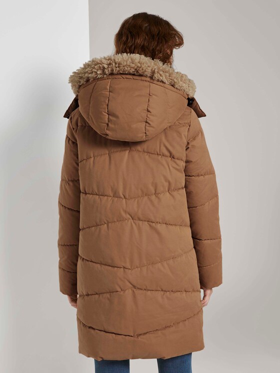Pufferjacke mit Fellkragen - Frauen - soft dusty camel Pufferjacke mit Fellkragen - Frauen - soft dusty camel - 2 - TOM TAILOR