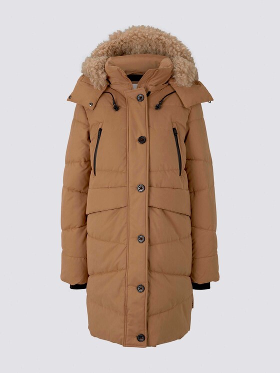 Pufferjacke mit Fellkragen - Frauen - soft dusty camel Pufferjacke mit Fellkragen - Frauen - soft dusty camel - 7 - TOM TAILOR