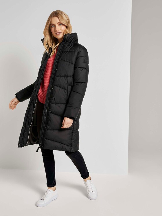Maxi Puffermantel - Frauen - Deep Black Maxi Puffermantel - Frauen - Deep Black - 3 - TOM TAILOR
