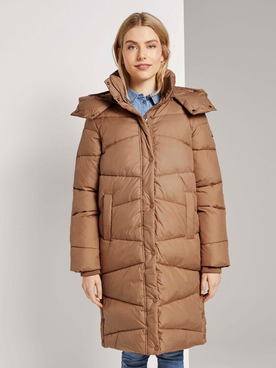 Maxi Puffermantel - Frauen - light chestnut Maxi Puffermantel - Frauen - light chestnut - 1 - TOM TAILOR