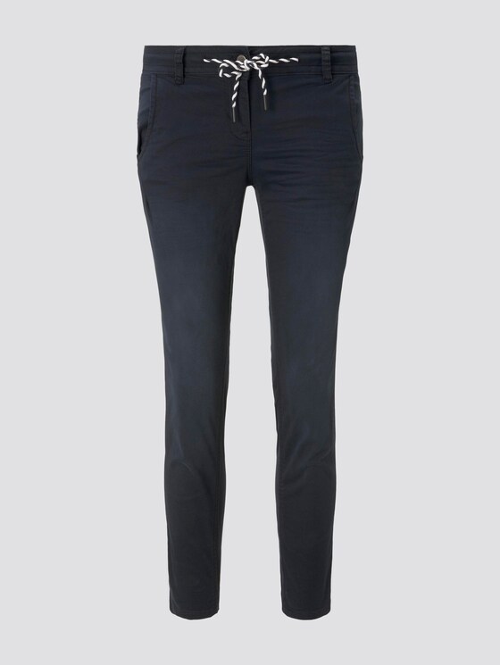 Tapered Relaxed Hose mit Tunnelzug - Frauen - Sky Captain Blue Tapered Relaxed Hose mit Tunnelzug - Frauen - Sky Captain Blue - 7 - TOM TAILOR