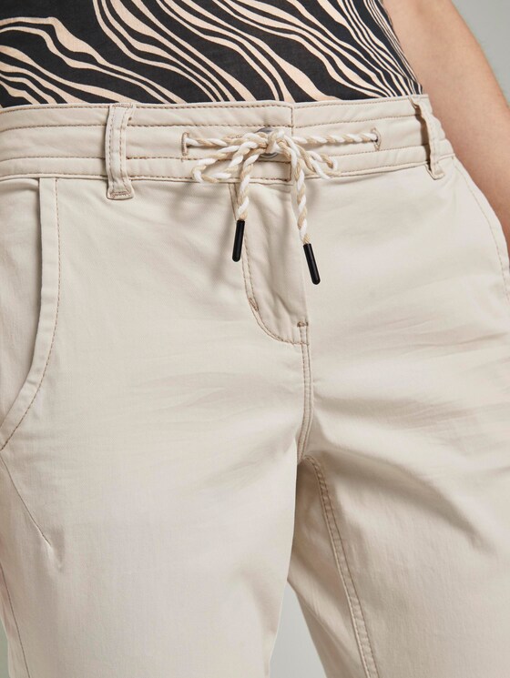 Tapered Relaxed Hose mit Tunnelzug - Frauen - dusty alabaster Tapered Relaxed Hose mit Tunnelzug - Frauen - dusty alabaster - 10 - TOM TAILOR