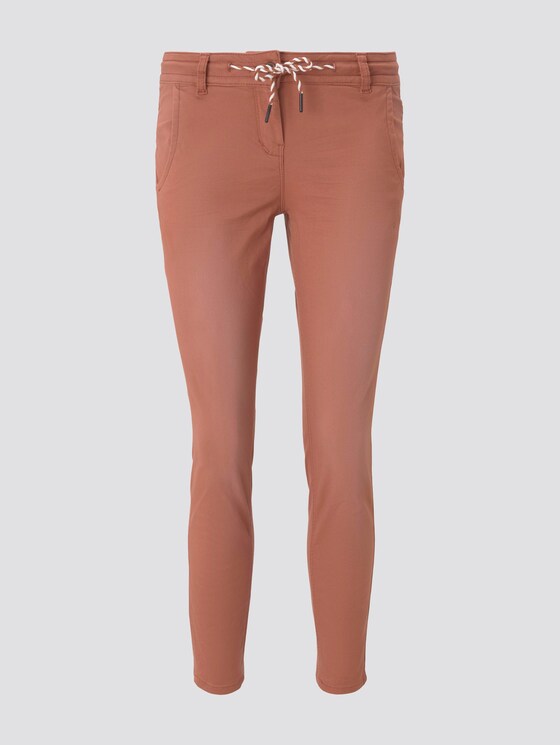 Tapered Relaxed Hose mit Tunnelzug - Frauen - copper red Tapered Relaxed Hose mit Tunnelzug - Frauen - copper red - 7 - TOM TAILOR