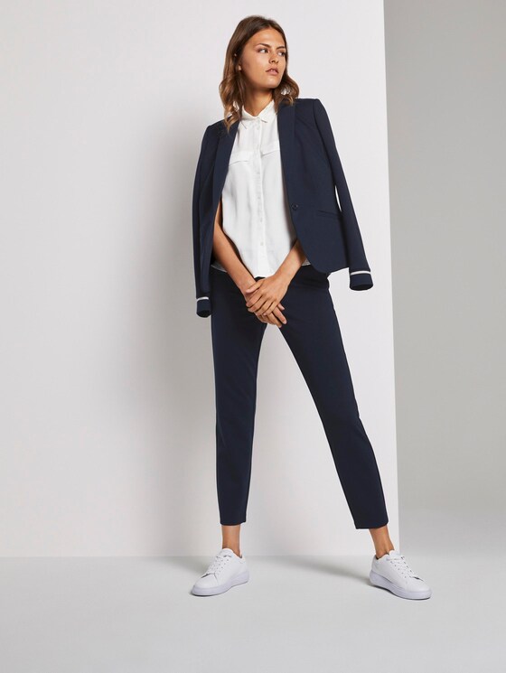 Mia Slim Hose aus Jersey - Frauen - Sky Captain Blue Mia Slim Hose aus Jersey - Frauen - Sky Captain Blue - 3 - TOM TAILOR