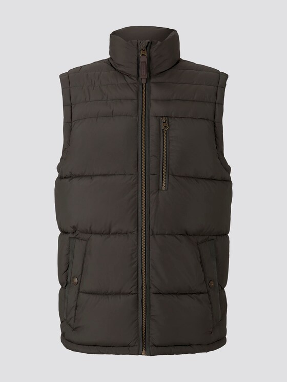 Steppweste mit Stehkragen - Männer - Shadow Olive Steppweste mit Stehkragen - Männer - Shadow Olive - 7 - TOM TAILOR