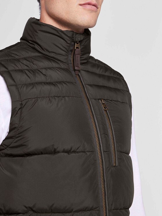 Steppweste mit Stehkragen - Männer - Shadow Olive Steppweste mit Stehkragen - Männer - Shadow Olive - 9 - TOM TAILOR