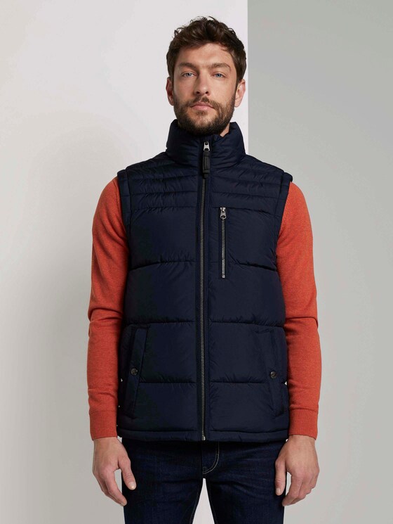 Steppweste mit Stehkragen - Männer - Sky Captain Blue Steppweste mit Stehkragen - Männer - Sky Captain Blue - 1 - TOM TAILOR