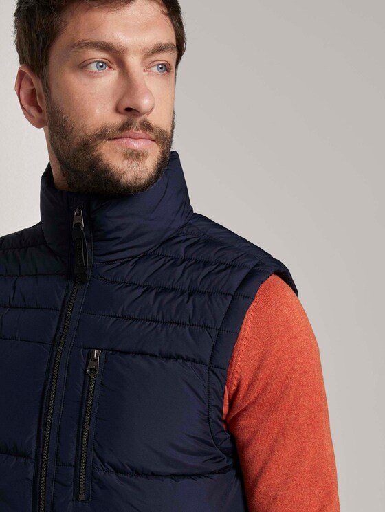 Steppweste mit Stehkragen - Männer - Sky Captain Blue Steppweste mit Stehkragen - Männer - Sky Captain Blue - 9 - TOM TAILOR