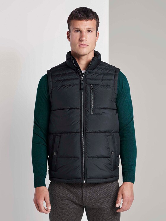 Steppweste mit Stehkragen - Männer - Black Steppweste mit Stehkragen - Männer - Black - 1 - TOM TAILOR