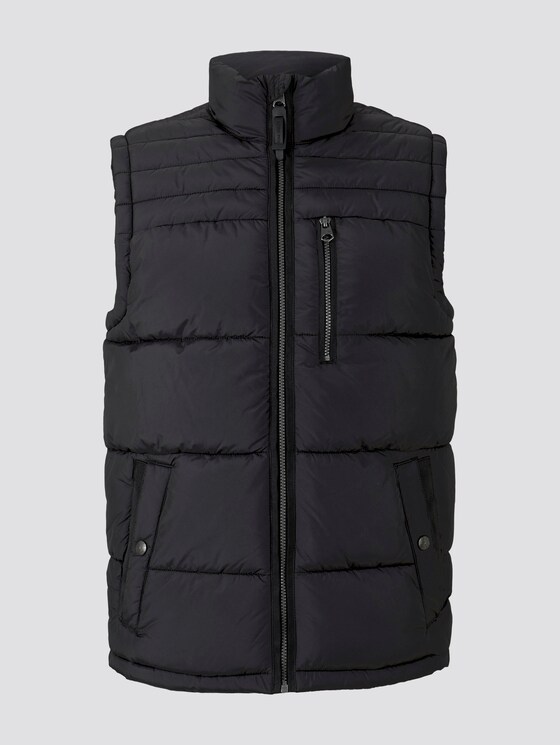 Steppweste mit Stehkragen - Männer - Black Steppweste mit Stehkragen - Männer - Black - 7 - TOM TAILOR