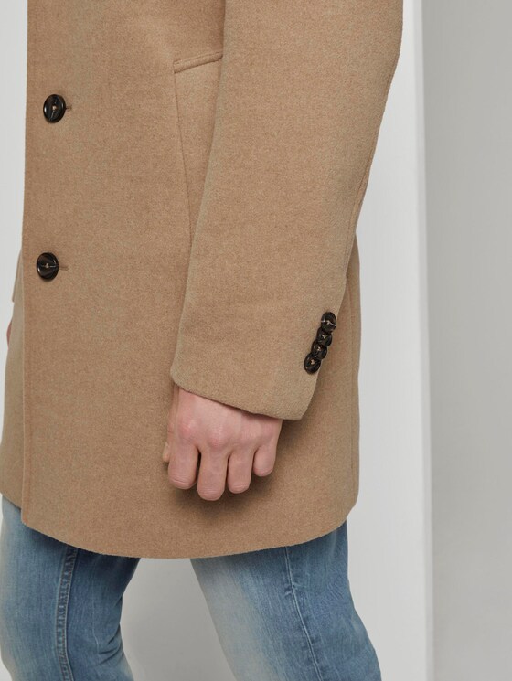 Klassischer Wollmantel - Männer - beige wool structure Klassischer Wollmantel - Männer - beige wool structure - 10 - TOM TAILOR