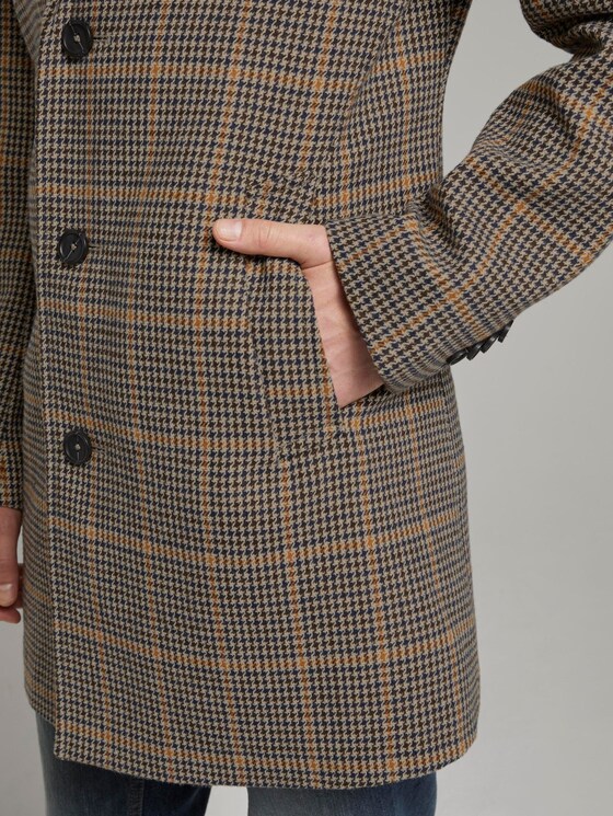 Klassischer Wollmantel - Männer - beige multi houndstooth Klassischer Wollmantel - Männer - beige multi houndstooth - 10 - TOM TAILOR