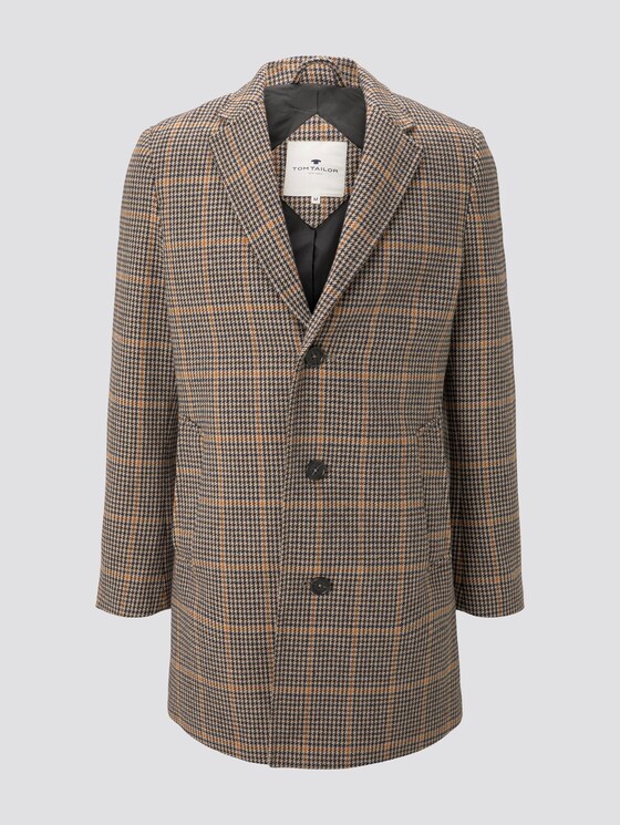 Klassischer Wollmantel - Männer - beige multi houndstooth Klassischer Wollmantel - Männer - beige multi houndstooth - 7 - TOM TAILOR