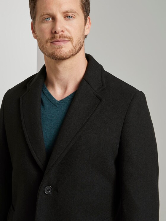 Classic wool coat - Men - Black Classic wool coat - Men - Black - 10 - TOM TAILOR