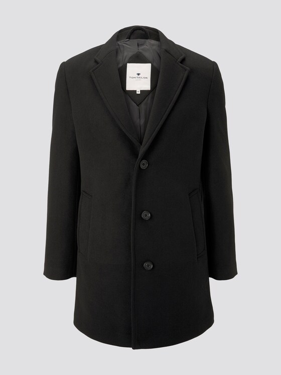 Classic wool coat - Men - Black Classic wool coat - Men - Black - 7 - TOM TAILOR