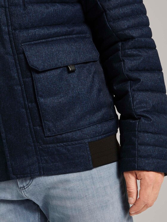 Gesteppte Blousonjacke - Männer - Blue Brushed Herringbone Gesteppte Blousonjacke - Männer - Blue Brushed Herringbone - 10 - TOM TAILOR