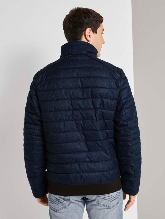Gesteppte Blousonjacke - Männer - Blue Brushed Herringbone Gesteppte Blousonjacke - Männer - Blue Brushed Herringbone - 2 - TOM TAILOR