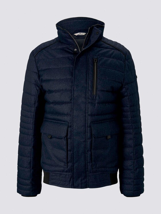 Gesteppte Blousonjacke - Männer - Blue Brushed Herringbone Gesteppte Blousonjacke - Männer - Blue Brushed Herringbone - 7 - TOM TAILOR