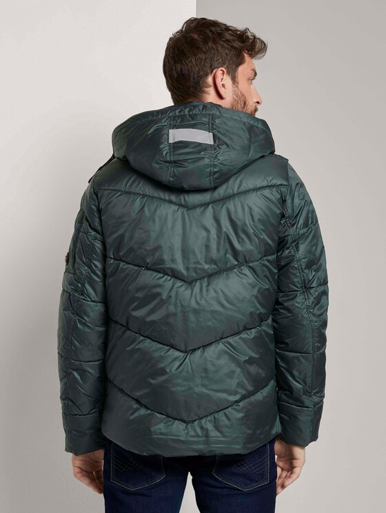 Pufferjacke mit Kapuze - Männer - Dark Gable Green Pufferjacke mit Kapuze - Männer - Dark Gable Green - 2 - TOM TAILOR