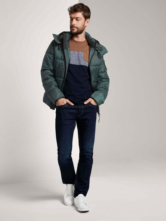 Pufferjacke mit Kapuze - Männer - Dark Gable Green Pufferjacke mit Kapuze - Männer - Dark Gable Green - 3 - TOM TAILOR
