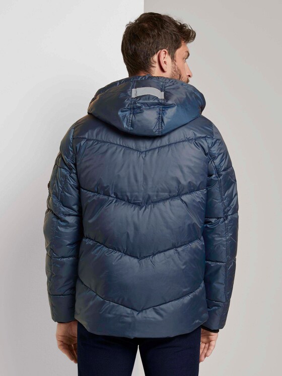 Pufferjacke mit Kapuze - Männer - Dark Denim Blue Pufferjacke mit Kapuze - Männer - Dark Denim Blue - 2 - TOM TAILOR