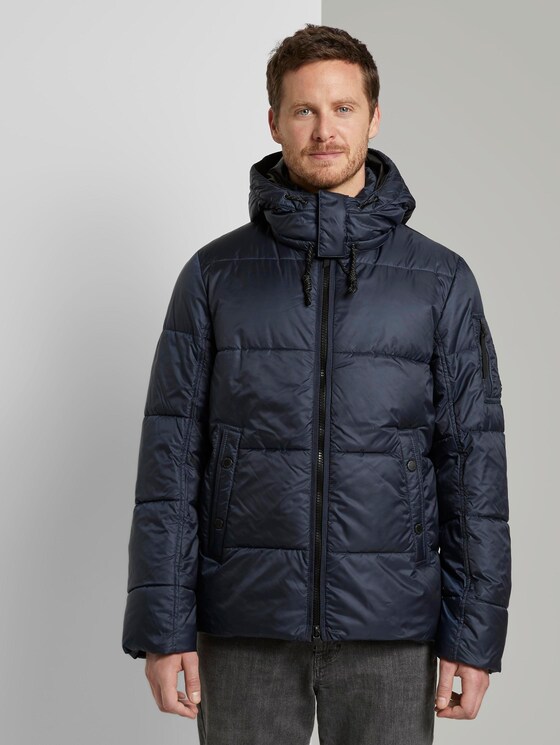 Puffer jas met hoodie - Mannen - Sky Captain Blue Puffer jas met hoodie - Mannen - Sky Captain Blue - 1 - TOM TAILOR