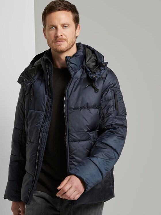 Puffer jas met hoodie - Mannen - Sky Captain Blue Puffer jas met hoodie - Mannen - Sky Captain Blue - 5 - TOM TAILOR