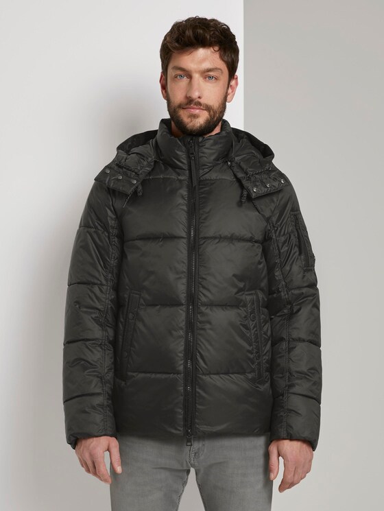 Pufferjacke mit Kapuze - Männer - Black Pufferjacke mit Kapuze - Männer - Black - 1 - TOM TAILOR