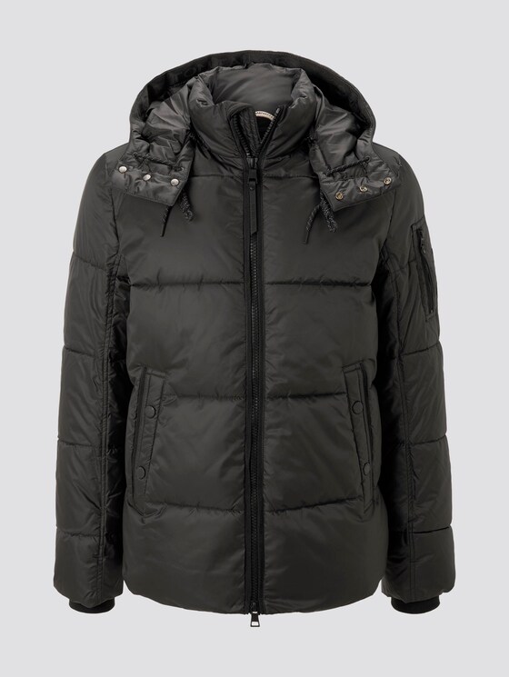Pufferjacke mit Kapuze - Männer - Black Pufferjacke mit Kapuze - Männer - Black - 7 - TOM TAILOR
