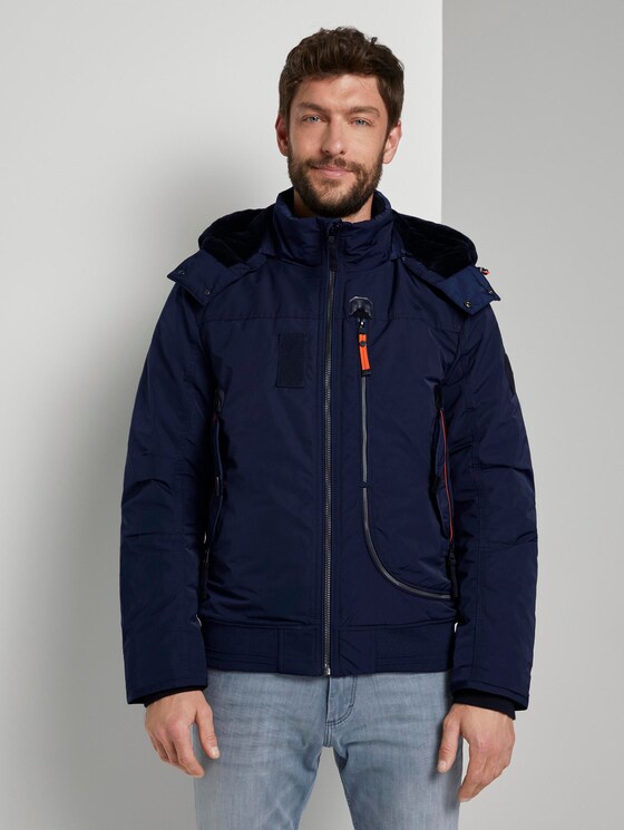 Blousonjacke mit Reißverschlussdetails - Männer - Sky Captain Blue Blousonjacke mit Reißverschlussdetails - Männer - Sky Captain Blue - 1 - TOM TAILOR